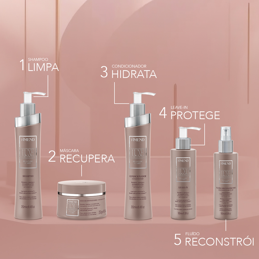 Fluído Amend Luxe Creations Blonde Care 180ml image number 5